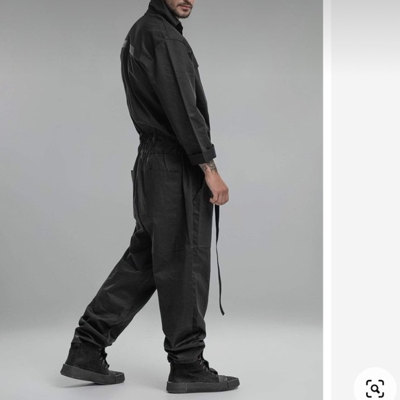 mdnt45 Other - NEW RARE MDTN45 Gaikan Mechanic Combat Black Jumpsuit Coveralls Size S 40”